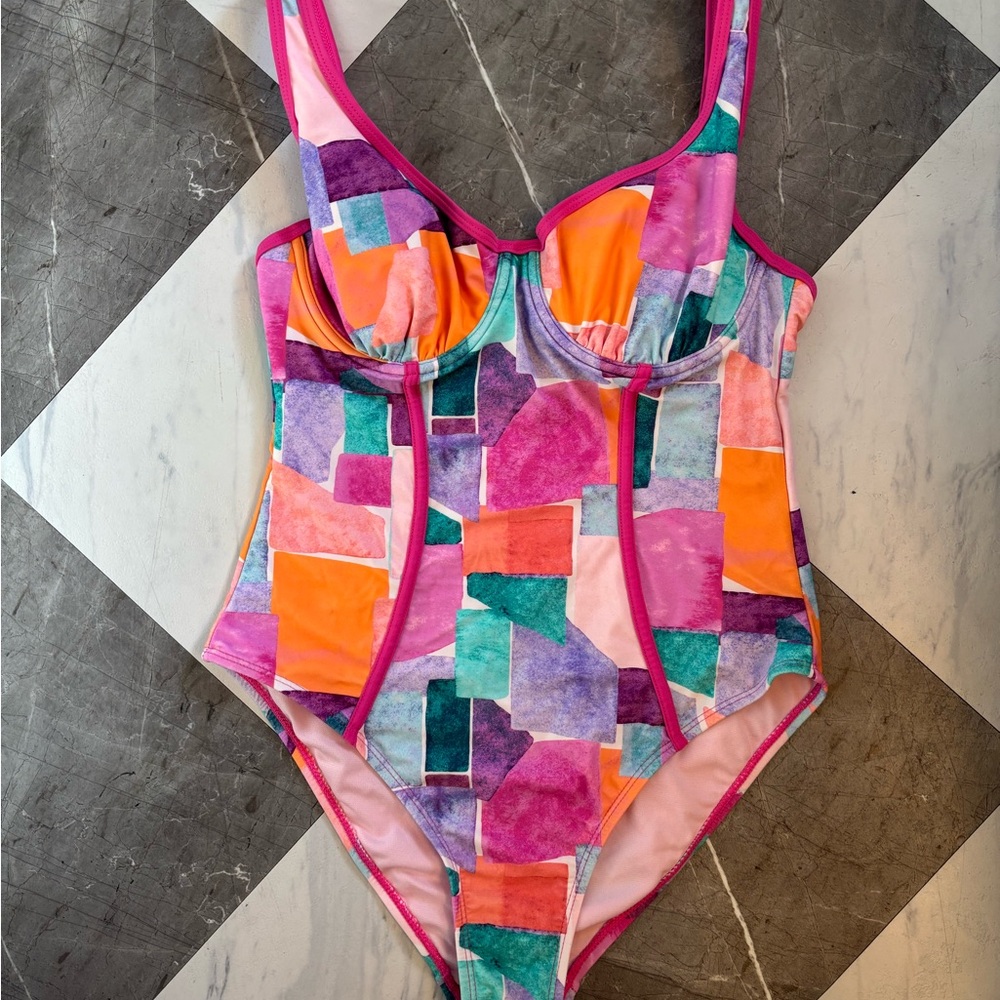 Nanette Lepore Geometric One-Piece Swimsuit